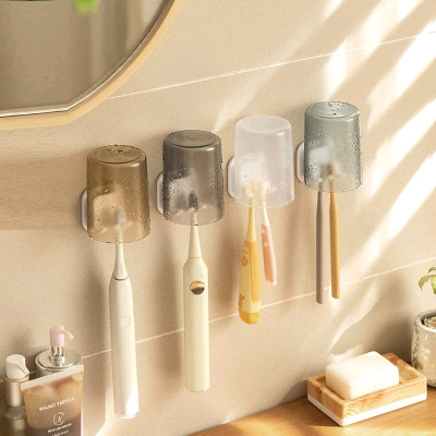 Giá - Móc Nhựa Dán Tường Treo Bàn Chải Đánh Răng Và Úp Cốc Gắn Tường Nhà Tắm Giúp Luôn Khô Ráo, Sạch Sẽ, Takyhome 4013