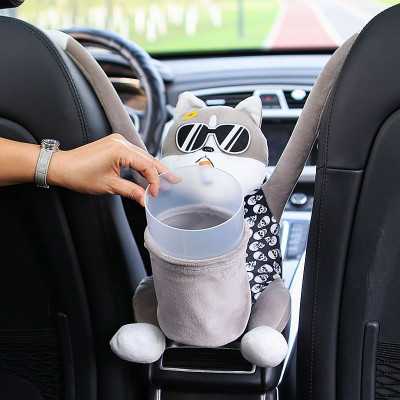 Gấu Bông Đựng Khăn Giấy và Sọt Rác Tiện Lợi hình gấu bông dễ thương trên xe ô tô