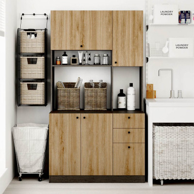 Tủ nhà bếp bằng gỗ công nghiệp thiết kế hiện đại SMLIFE Dasksa