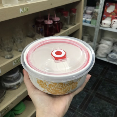 Bộ 3 thố sứ có nắp hút chân không