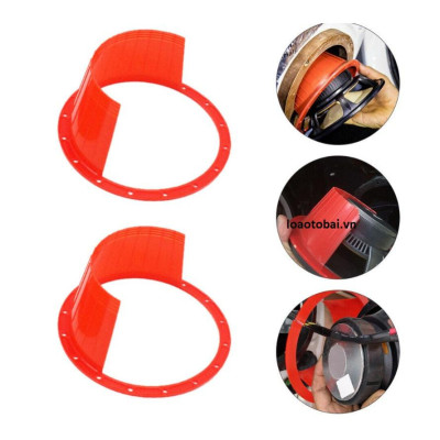 Combo Dưỡng loa cánh Honda loại 1 mẫu viền dày kèm giắc nối tiếp viền loa cánh Honda 6.5 inch (16cm)