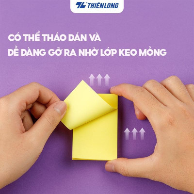 Giấy ghi chú - Giấy notes Pastel Thiên Long - Nhiều kích thước