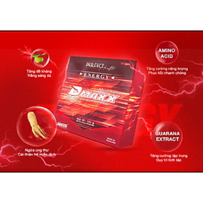 DMAXX thức uống bổ sung vitamin năng lượng không đường DAMODE 10 gói dùng thử màu đỏ