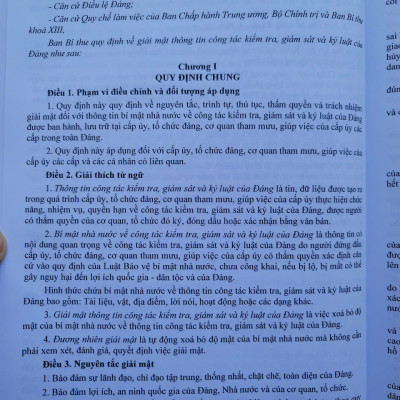 Sách Quy Định Thi Hành Điều Lệ Đảng năm 2025 - V2536D