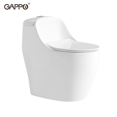 BỒN CẦU ĐẶT SÀN 1 KHỐI KÉT LIỀN NHẬP KHẨU NGA GAPPO GM501 MEN TUYẾT - HÀNG CHÍNH HÃNG