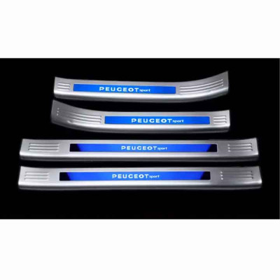 Bộ Nẹp Bước Chân Trong Ngoài Bằng Inox Dành Cho Ô Tô Peugeot 3008 - 5008