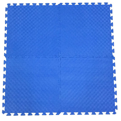 Bộ 4 tấm Thảm xốp trải sàn cho bé ECOBABY, thảm xốp eva đạt tiệu chuẩn Mỹ và Châu Âu - kích thước 1 tấm 60x60cm, độ dày 1cm - màu xanh dương