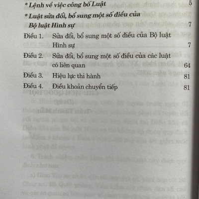Luật Sửa Đổi, Bổ Sung Một Số Điều Của Bộ Luật Hình Sự Năm 2025