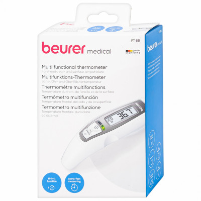 Nhiệt Kế Điện Tử Đo Tai, Trán Beurer Ft65 + Tặng Đèn Soi Tai
