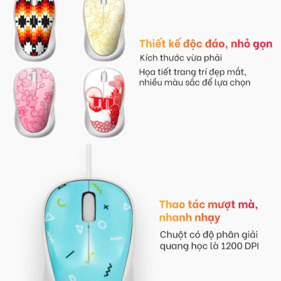 Chuột máy tính có dây PMC1005 giá Tốt, đèn LED hoạ tiết bắt mắt Dây Dài Thiết Kế Ôm Tay Thuận Cả 2 Tay Văn Phòng USB Cho Máy Tính Laptop Tivi - Hàng Nhập Khẩu