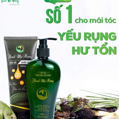 Dầu gội thảo dược Thanh Mộc Hương sạch gàu ngăn rụng tóc kích thích mọc tóc 350ml