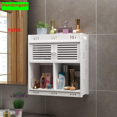 Tủ nhà tắm chống thấm nước - Kệ lắp ráp treo tường nhà tắm TNT01 - Nội thất lắp ráp