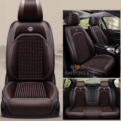 Áo trùm lót bọc ghế xe ô tô Honda City da PU hạt gỗ tự nhiên CAO CẤP