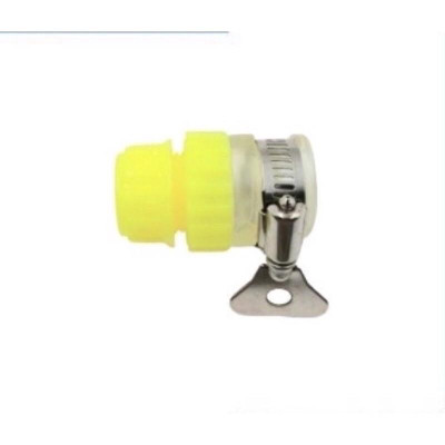 Đầu nối nhanh vòi gạt với ống mềm sẵn đai xiết. Đầu nối ống mềm máy rửa xe.