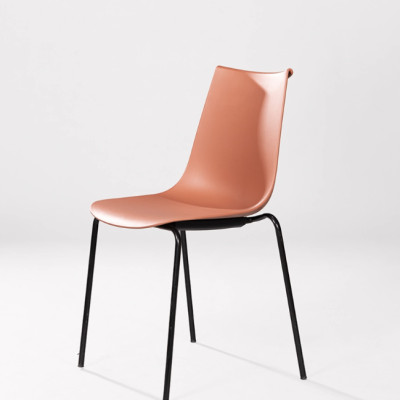 Ghế nhựa chân sắt nhập khẩu Tundo cao cấp JNST Amelie11CT 42 x 43 x 82 cm