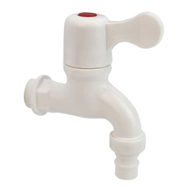 Bộ 3 vòi hồ tay gạt nhựa PP trắng, thân ngắn, ren 21-27mm Eurolife EL-VHT2127 (Trắng) (3 cái)