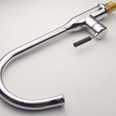 Vòi rửa  chén nóng lạnh Đồng mạ Chrome Eurolife EL-KM04 (Trắng bạc)