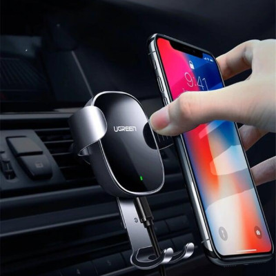 Ugreen UG50583CD157TK 10W màu Đen Sạc điện thoại không dây trên xe hơi - HÀNG CHÍNH HÃNG