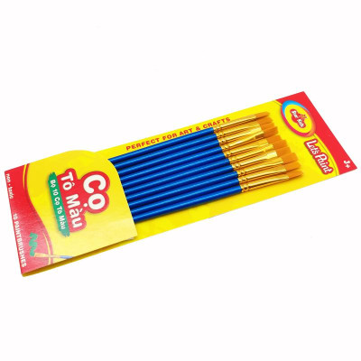 Bộ 10 Cọ Tô Màu Đầu Dẹp Let