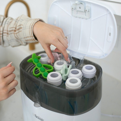 [ AC043 ] Máy tiệt trùng bình sữa, phụ kiện của bình sữa bằng hơi nước Dr. Brown’s