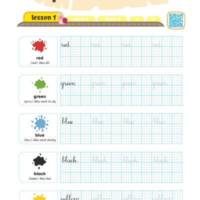 Luyện Viết Chữ Đẹp Từ Vựng Tiếng Anh Family And Friends - National Edition 1