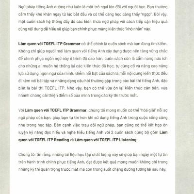 Làm Quen Với TOEFL ITP Grammar