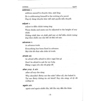 Từ Điển Các Cụm Từ Thường Dùng Trong Tiếng Anh Căn Bản