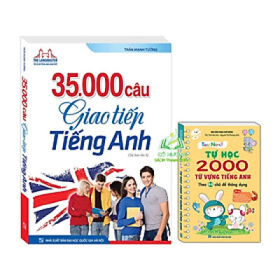 ách - combo 2c - 35000 câu giao tiếp tiếng Anh(bìa mềm) + TAKE NOTE ! Tự học 2000 từ vựng tiếng anh