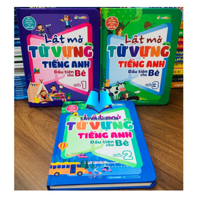 Sách - Combo 3 cuốn lật mở từ vựng tiếng anh đầu tiên cho bé (MG)