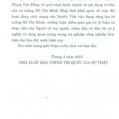 Những Nhận Thức Cơ Bản Về Tư Tưởng Hồ Chí Minh (Xuất bản lần thứ hai)