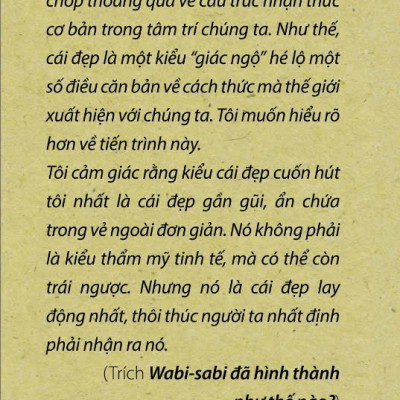 (Bộ 2 tập) WABI – SABI: CHO NGHỆ SĨ, NHÀ THIẾT KẾ, NHÀ THƠ VÀ TRIẾT GIA, NHỮNG SUY NGHĨ THÊM – Leonard Koren – Phan Book