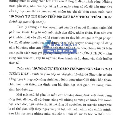 10 Ngày Tự Tin Giao Tiếp 500 Câu Đàm Thoại Tiếng Hoa_HA