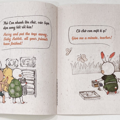 Rèn Luyện Thói Quen Tốt 2-6 Tuổi: Đừng Bắt Người Khác “Chờ Một Tí” (Song Ngữ)