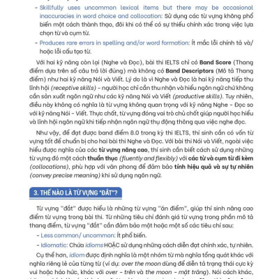 Từ Vựng Lelts 8.0 - Từ Vựng Đắt Để Đạt Điểm Cao 4 Kỹ Năng