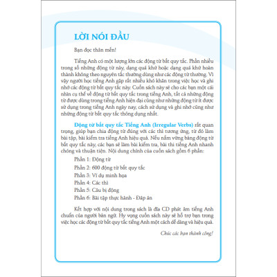 The Langmaster - 600 động từ bất quy tắc và cách dùng các thì trong tiếng Anh (Tái bản 02)