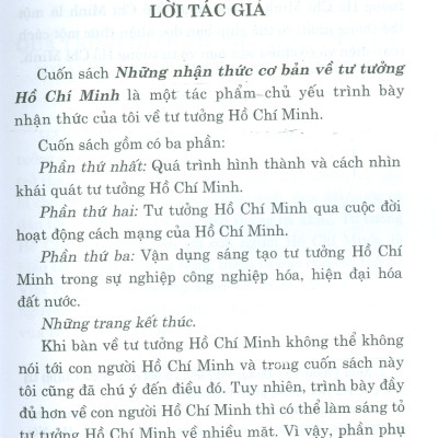 Những Nhận Thức Cơ Bản Về Tư Tưởng Hồ Chí Minh (Xuất bản lần thứ hai)