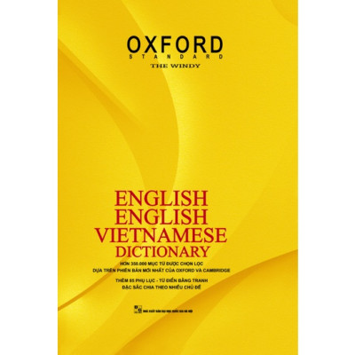 Sách - Từ Điển Anh Anh Việt Phiên Bản Bìa Cứng Màu Vàng - Giải Nghĩa Đầy Đủ Ví Dụ Phong Phú - MC