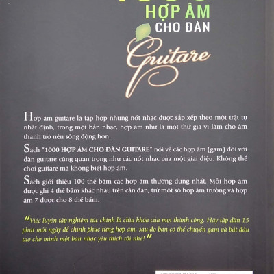 1000 Hợp Âm Cho Đàn Guitare (Tái Bản)