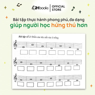 Sách Tự Học Nhạc Lý Cơ Bản, Dành cho người mới bắt đầu, tái bản 2024, 2HBooks