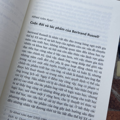 CÁC VẤN ĐỀ CỦA TRIẾT HỌC - Bertrand Russell - Huỳnh Duy Thanh dịch – Viện Ired - bìa mềm