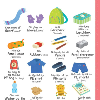 Cuốn Sách Từ Vựng Đầu Tiên Của Tôi - My First Word Book- Trường Học - School