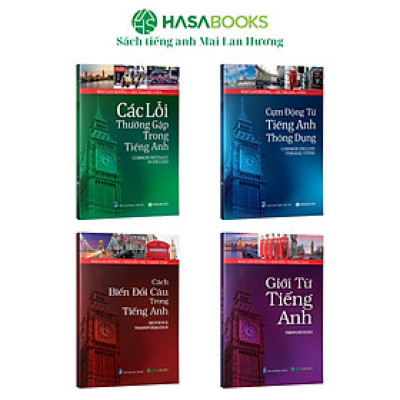 Combo 4 Cuốn Học Giỏi Ngữ Pháp Tiếng Anh