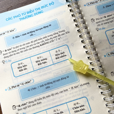 Sách - Sổ tay ngữ pháp tiếng Trung (đi kèm sách tự học tiếng Trung từ con số 0 - 4 tập)