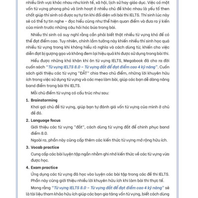 Từ Vựng Lelts 8.0 - Từ Vựng Đắt Để Đạt Điểm Cao 4 Kỹ Năng