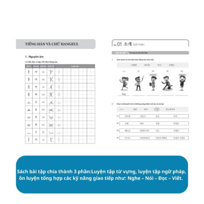 Sách - Tiếng Hàn Tổng Hợp Dành Cho Người Việt Nam - Sách Bài Tập Sơ Cấp 1 - MCBooks