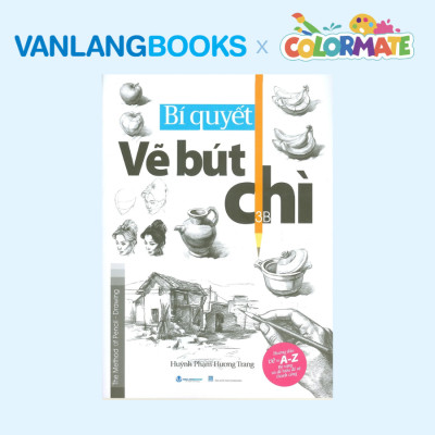 Sách Bí Quyết Vẽ Bút Chì + Bộ Màu Vẽ Đa Năng Hộp Giấy M28 - Vanlangbooks x Colormate