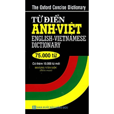 Từ Điển Anh - Việt 75.000 Từ (Quang Bình)