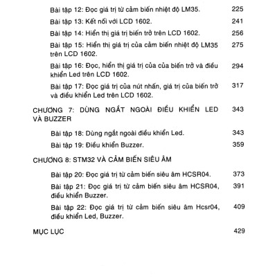 Vi Điều Khiển ARM Và Ứng Dụng - Lập Trình Điều Khiển Với STM32 - TS. Bùi Thị Duyên chủ biên, TS. Bùi Anh Tuấn, TS. Trần Quốc Hoàn, TS. Nguyễn Tiến Dũng, TS. Lê Doãn Trinh