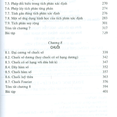 Toán Học Cao Cấp - Tập 2: Phép Tính Giải Tích Một Biến Số (Tái bản lần thứ hai mươi ba) (khổ 14,5x20,5) - Nguyễn Đình Trí (Chủ biên), Tạ Văn Đĩnh, Nguyễn Hồ Quỳnh