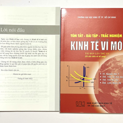 Sách - Combo Kinh Tế Vĩ Mô và Tóm Tắt - Bài Tập - Trắc Nghiệm Kinh Tế Vĩ Mô